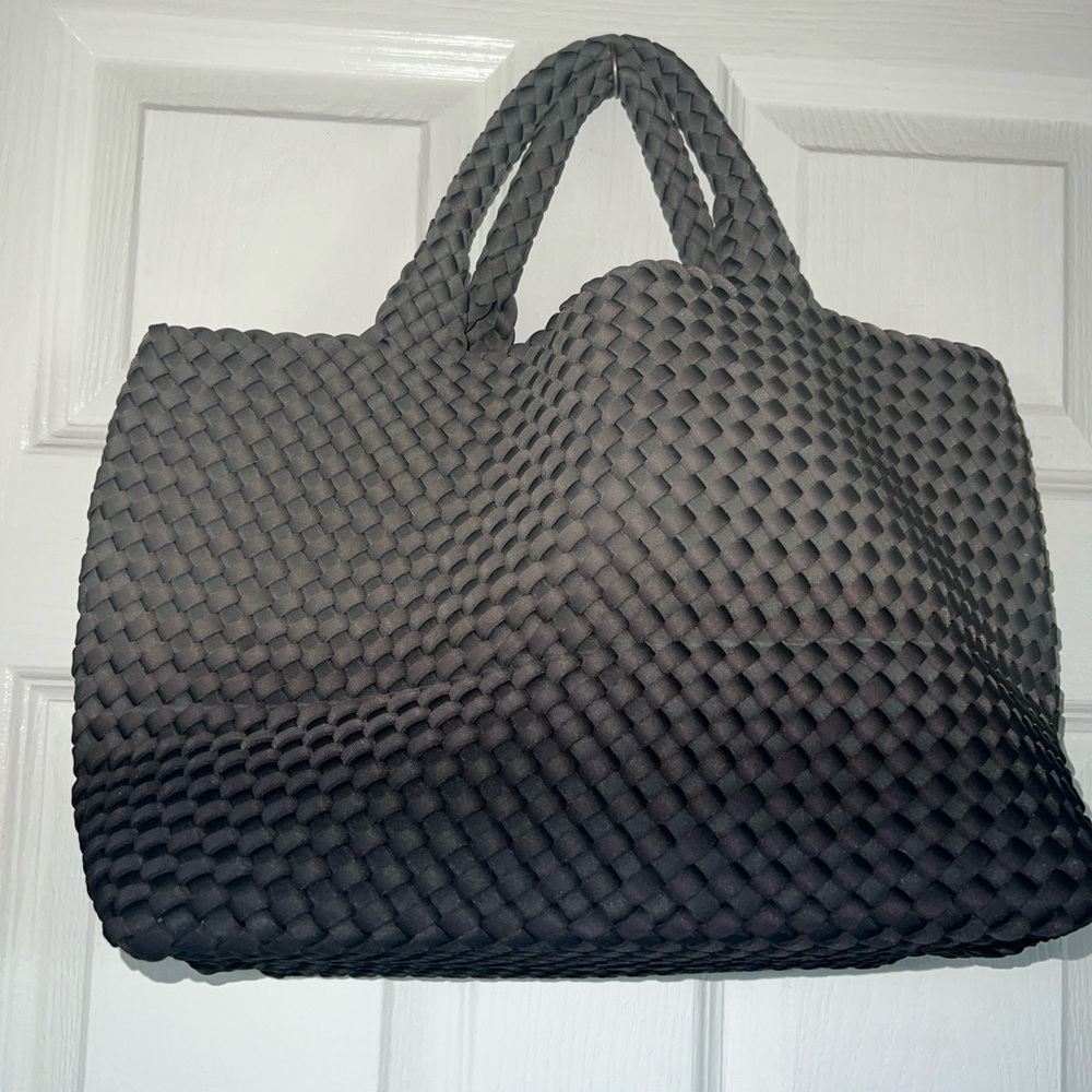 Naghedi woven Neoprene Medium Tote Gray